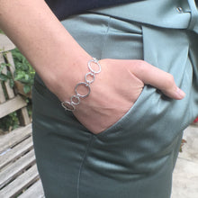 Load image into Gallery viewer, Hammered Circles Bracelet