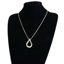 Load image into Gallery viewer, Polished Teardrop Twist Pendant