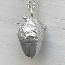 Load image into Gallery viewer, Solid Silver Acorn Pendant
