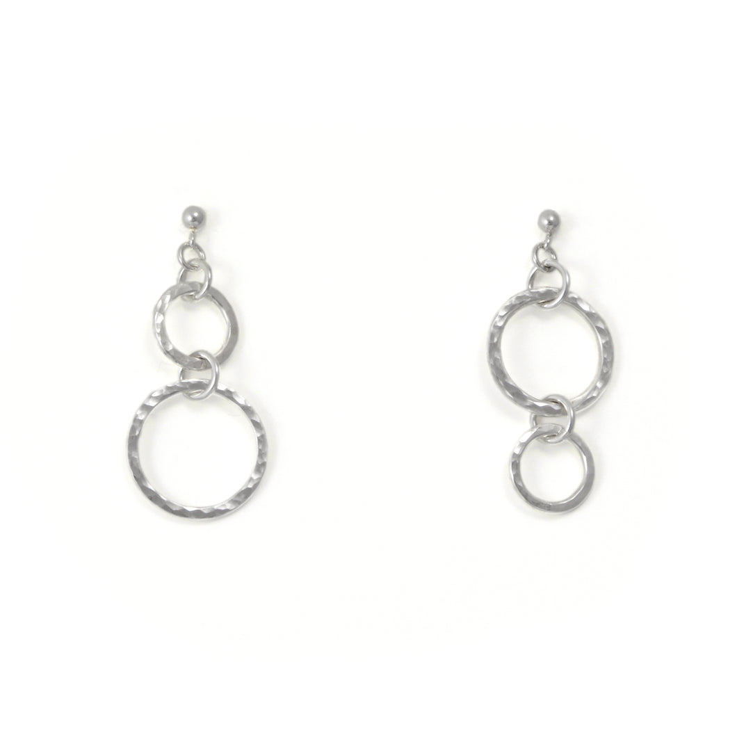 Hammered Asymmetric Earrings