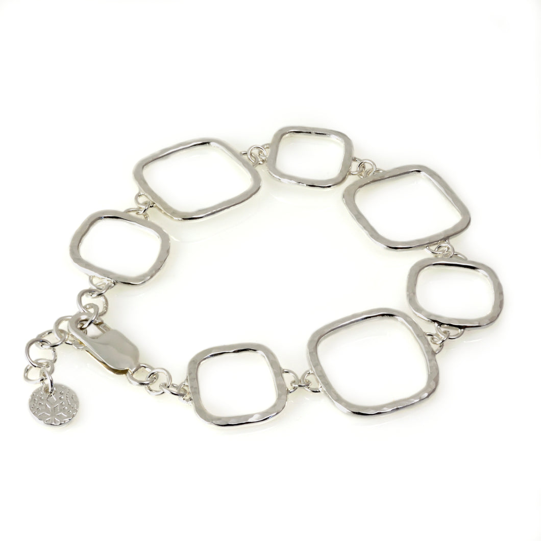 Hammered Squares Bracelet