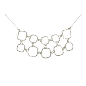 Square Hammered Necklace