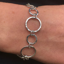 Load image into Gallery viewer, Hammered Circles Bracelet
