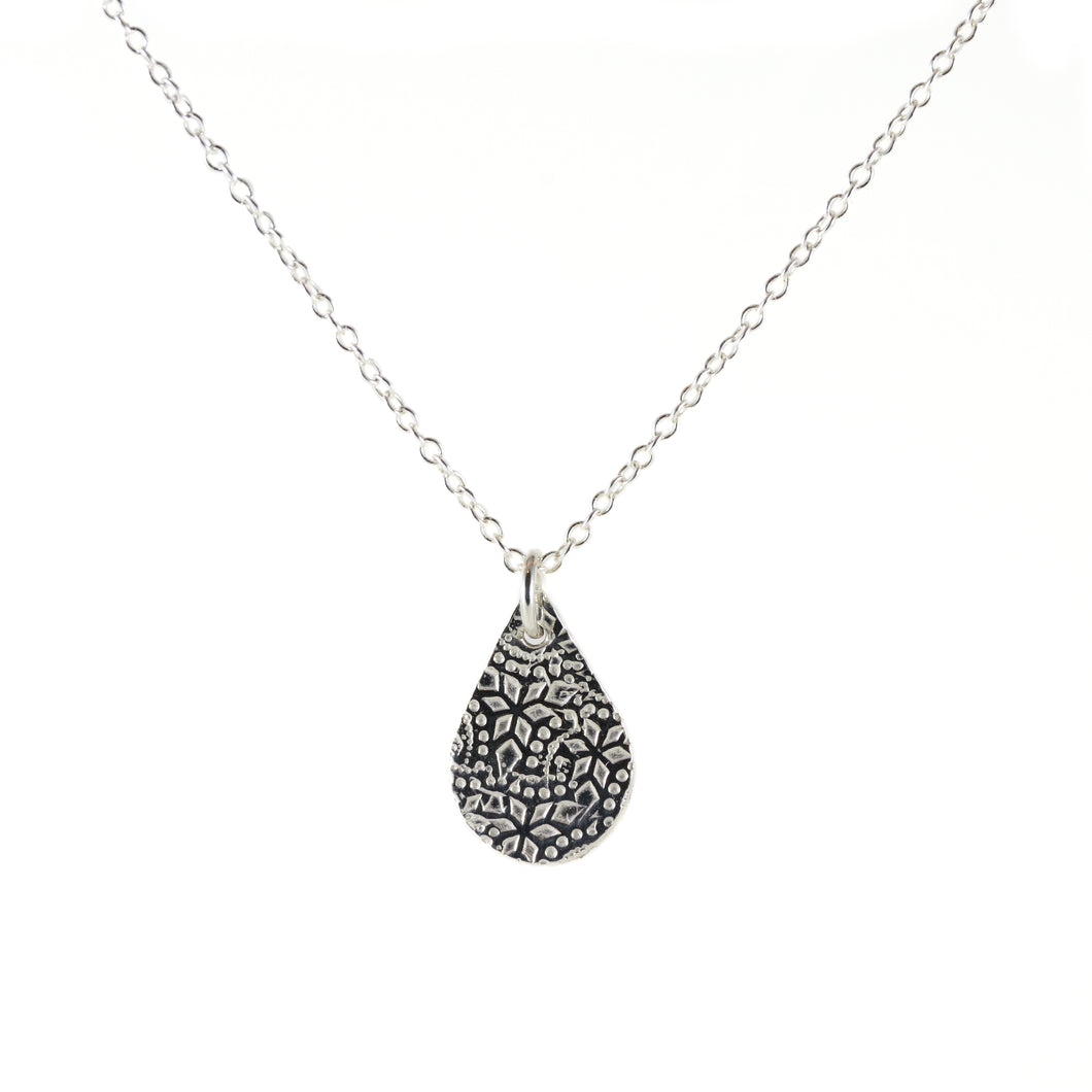 Artful Teardrop Pendant