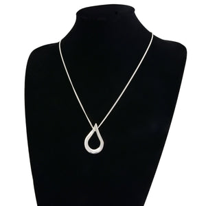 Polished Teardrop Twist Pendant